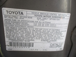 1998 TOYOTA COROLLA CE BEIGE 1.8L AT Z15123